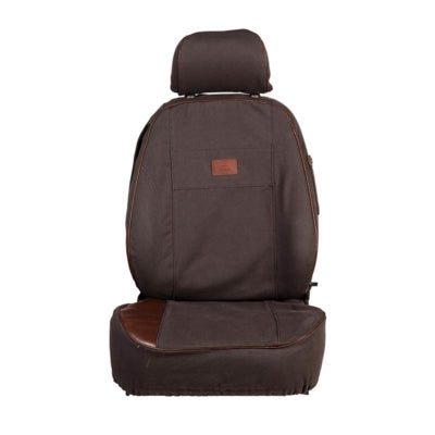 Premium Range Seat Covers (Jimny Year 2013 - 2017) CHARCOAL+BROWN LEATHER