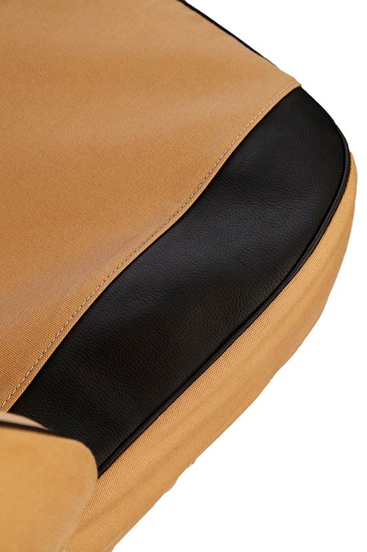 Premium Range Seat Covers (Jimny Year 2013 - 2017) SAND+BLACK LEATHER