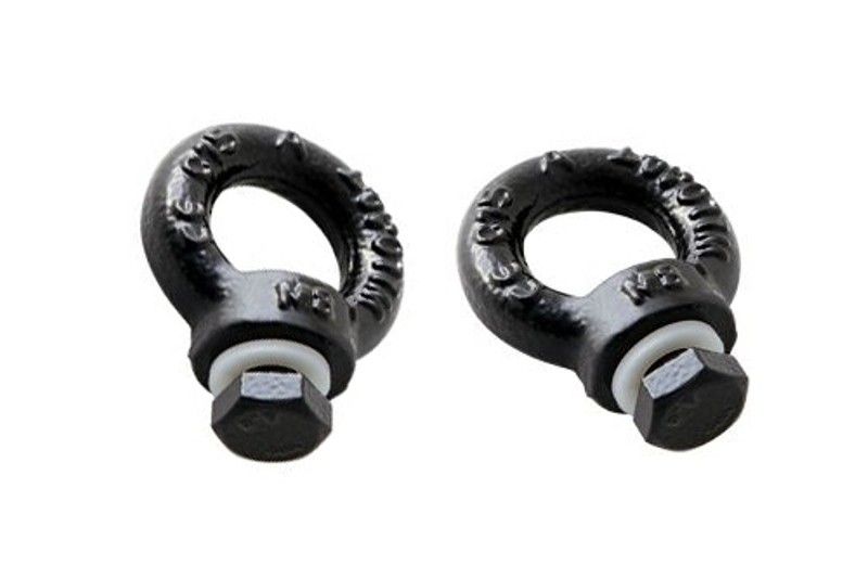 Black Steel Tie Down Rings for Slimline II Roof Rack